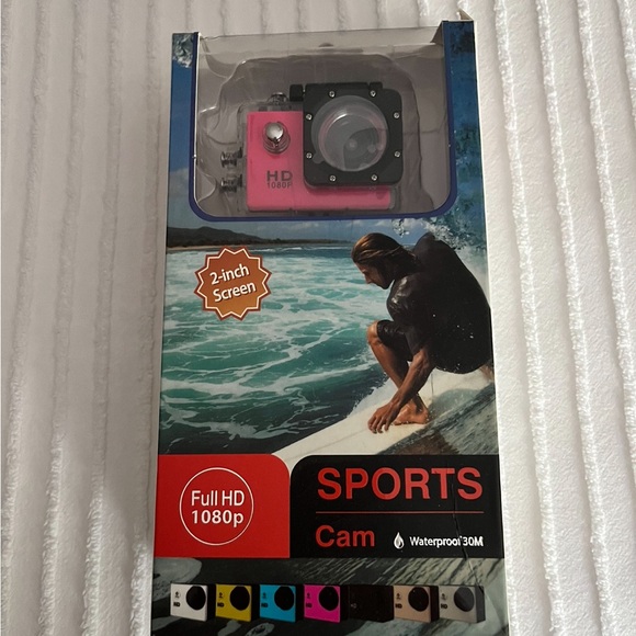 FULL HD 1080p SPORTS CAM WATERPROOF - Picture 1 of 6